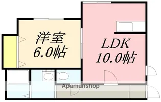 コスモレジデンス千代台【102号室】の間取り