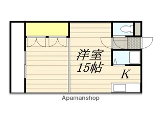 メゾンポルト【202号室】の間取り