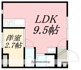 エスポワフチュールⅢ【205号室】の間取り