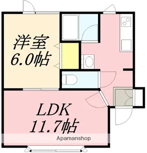 エルカミーノⅠ【101号室】の間取り