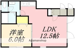 パステルコート富岡【102号室】の間取り