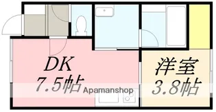 クリスタルタウン【201号室】の間取り