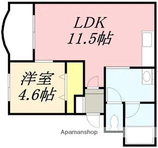 プロージェ湯川【302号室】の間取り