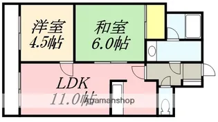 ライオンズマンション函館湯川第3【105号室】の間取り