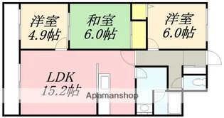 レヂオンス湯川【5階】の間取り