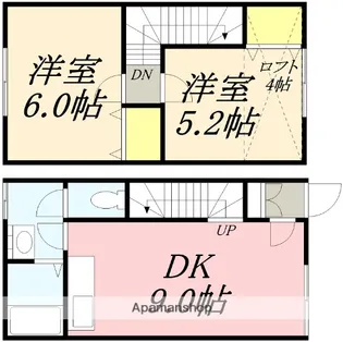 アクアコートA棟【2号室】の間取り