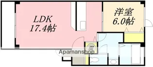 サンエスタシオン湯川【203号室】の間取り