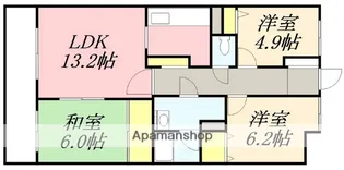 タオコート湯の川【407号室】の間取り