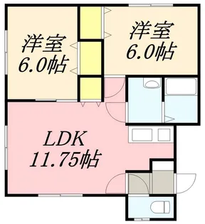 マ・メゾンYUNOHAMA【201号室】の間取り