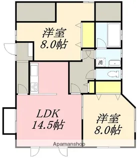コーポ向日葵【1階】の間取り