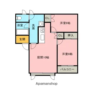 ピュア藤城【203号室】の間取り