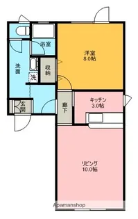 レジェーロ藤【202号室】の間取り