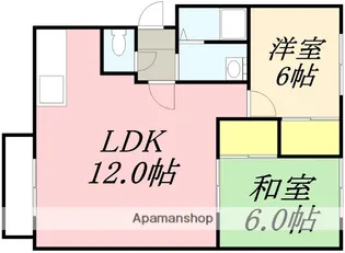 コーポ赤松Ⅰ【102号室】の間取り