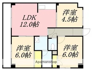 チェリーコートⅠ【407号室】の間取り