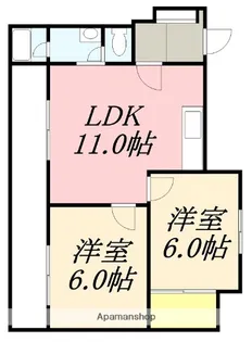 チェリーコートⅡ【303号室】の間取り