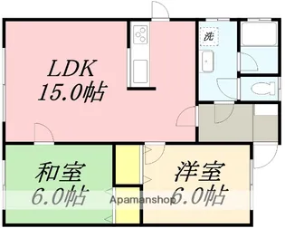 プラドール大川【105号室】の間取り