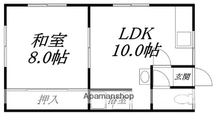 レジェンド大川【201号室】の間取り