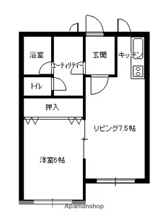 ヴェルドミール湯川【403号室】の間取り