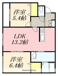 ARU LEBEN(アルレーベン)【103号室】の間取り