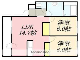 コンフォート寿(コンフォートコトブキ)【305号室】の間取り
