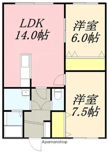M’S SQUARE(エムズスクエア)【103号室】の間取り