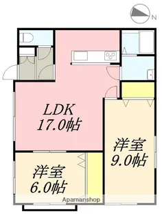M’S SQUARE(エムズスクエア)【206号室】の間取り