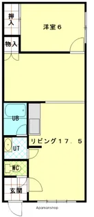 ハイホームマナミート【101号室】の間取り