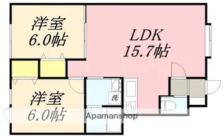 ウインドワード【1階】の間取り