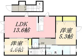 コルレ本通【201号室】の間取り