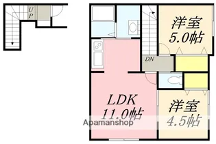 マーブル(MARBLE)【201号室】の間取り