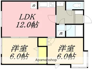 R・Kマンション山の手【103号室】の間取り