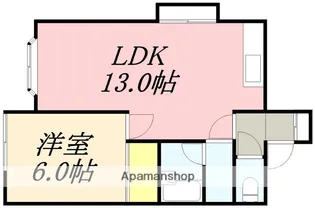 ハミール山の手【2階】の間取り