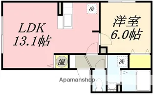 リビングタウン山の手 F棟【2階】の間取り