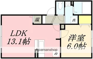 リビングタウン山の手F【2階】の間取り