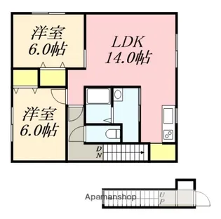 GURANDEUR(グランドゥール)【202号室】の間取り