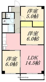 ピアコート神山【3階】の間取り