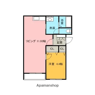ブルーベル神山【301号室】の間取り