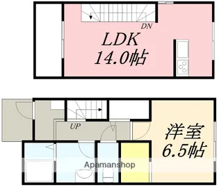LAPIN AGILE Ⅱ(ラパンアジールⅡ)【A号室】の間取り