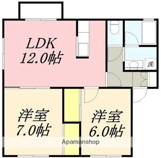 ハイツハーティリー【201号室】の間取り
