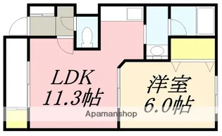 ピアース桔梗【103号室】の間取り