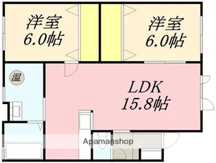 ぴゅあすずかけ【Ⅱ-102号室】の間取り