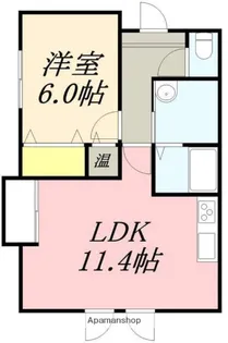 ハイツあかり【3階】の間取り