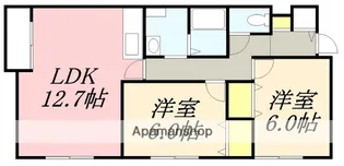 ハイツあかり【2階】の間取り