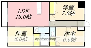 ハイム桔梗Ⅰ【203号室】の間取り