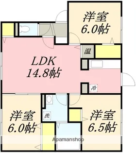 プランドール桔梗(PRENDRE KIKYO)【2階】の間取り