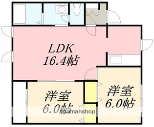 コーポかえで【101号室】の間取り