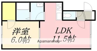 ドミールMK【203号室】の間取り