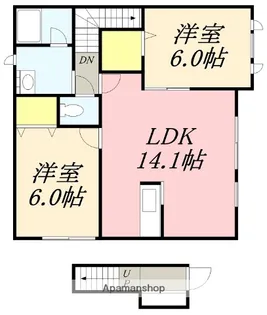MAISON DE M【2階】の間取り