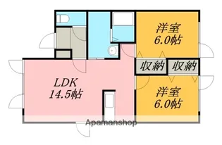 アムールドコーポⅡ【1階】の間取り