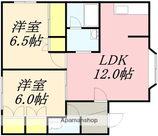 ボヌールA【202号室】の間取り